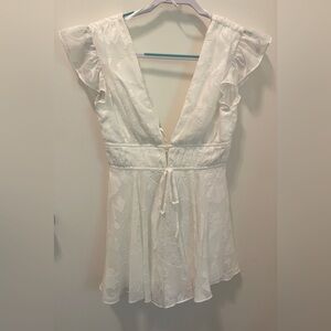 White lulus romper